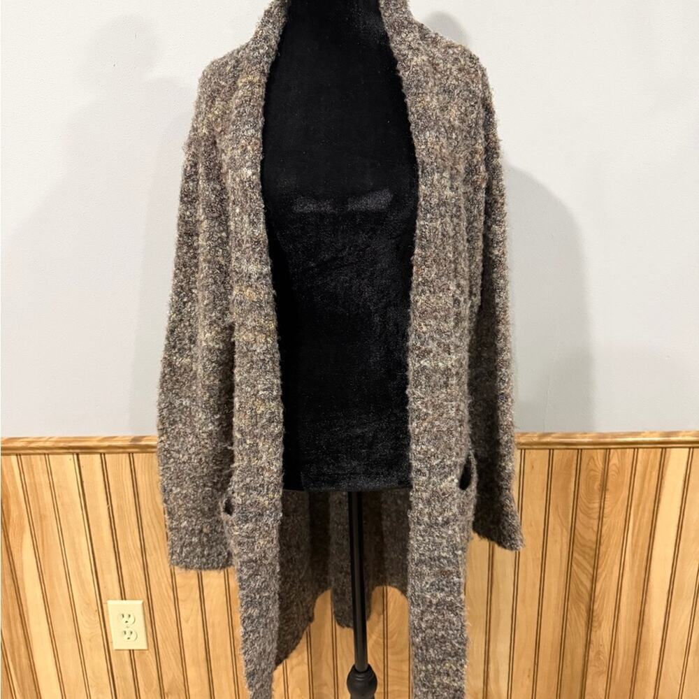 William Rast Textured Gray Boucle Long Cardigan Size Small - Picture 8 of 8